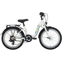 Noxon Vélos Enfant 20 Pouces Aurora ND Wave 20" 7 Vitesses Enfant, Blanc
