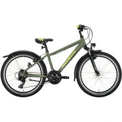Noxon Vélos Enfant 24 Pouces Duke FG ND Dirt 24" 21 Vitesses Enfant, Olive