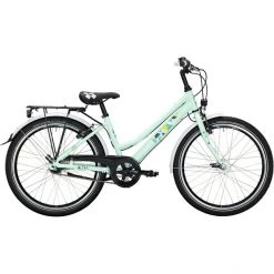 Noxon Vélos Enfant 24 Pouces Rocky ND Curve 24" 3 Vitesses Enfant, Vert