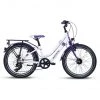 Scool Vélos Enfant 20 Pouces ChiX Twin 20-7S Enfant, Blanc/violet -Vélos enfant Soldes Magasin scool chix twin 20 7s kids white purple 1