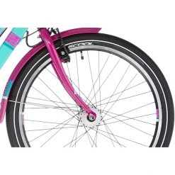 Scool Vélos Enfant 24 Pouces ChiX Twin Alloy 24 7-S Enfant, Turquoise/violet -Vélos enfant Soldes Magasin scool chix twin alloy 24 7 s kinder tuerkis violett 3
