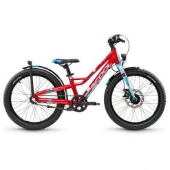 Scool Vélos Enfant 20 Pouces FaXe Disc 20-3S Enfant, Rouge/bleu