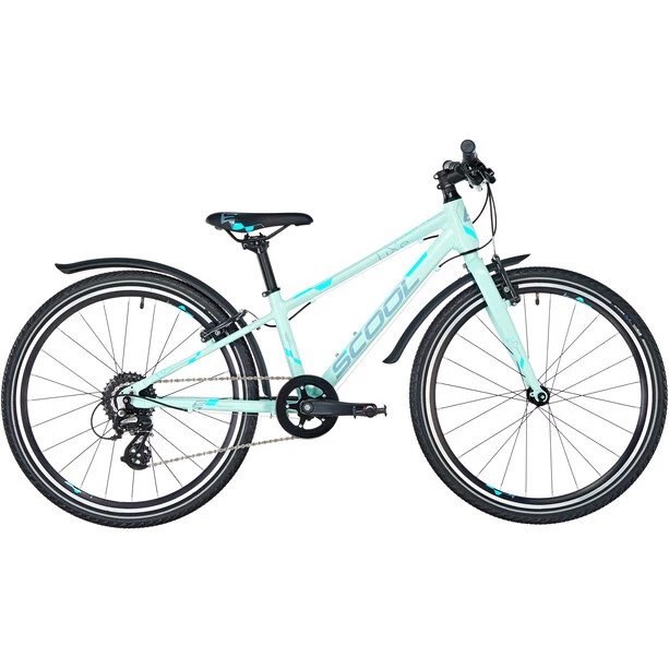Scool Vélos Enfant 24 Pouces LiXe Race 24 8-S Enfant, Turquoise 3 Scool Vélos Enfant 24 Pouces LiXe Race 24 8-S Enfant, Turquoise