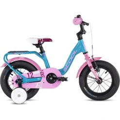 Scool Vélos Enfant 12-18 Pouces NiXe Alloy 12 Enfant, Turquoise/rose