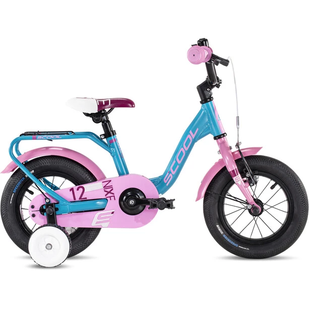 Scool Vélos Enfant 12-18 Pouces NiXe Alloy 12 Enfant, Turquoise/rose 3 Scool Vélos Enfant 12-18 Pouces NiXe Alloy 12 Enfant, Turquoise/rose