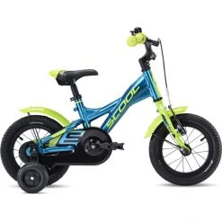 Scool Vélos Enfant 12-18 Pouces XXlite Alloy 12 Enfant, Bleu/vert