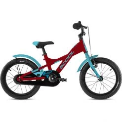 Scool Vélos Enfant 12-18 Pouces XXlite Alloy 16 Enfant, Rouge/bleu
