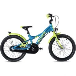 Scool Vélos Enfant 12-18 Pouces XXlite Alloy Street 18 3-S Enfant, Bleu/jaune