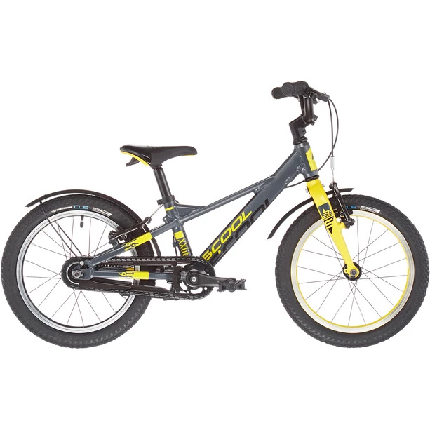 Scool Vélos Enfant 12-18 Pouces XXlite EVO 16 Enfant, Gris/jaune 3 Scool Vélos Enfant 12-18 Pouces XXlite EVO 16 Enfant, Gris/jaune