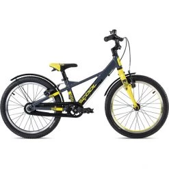Scool Vélos Enfant 12-18 Pouces XXlite EVO 18 Roue Libre Enfant, Gris/jaune