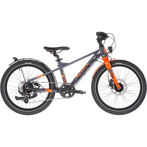Scool Vélos Enfant 20 Pouces XXlite EVO Disc 20-7-S Enfant, Gris/orange 3 Scool Vélos Enfant 20 Pouces XXlite EVO Disc 20-7-S Enfant, Gris/orange
