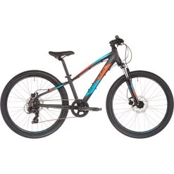 Serious Vélos Enfant 24 Pouces Rockaway 24" Disc 7 Vitesses Enfant, Noir/Multicolore