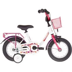 Vermont Vélos Enfant 12-18 Pouces Girly 12" Fille, Blanc/rose