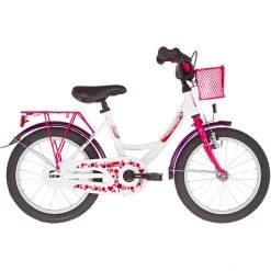 Vermont Vélos Enfant 12-18 Pouces Girly 16" Fille, Blanc/rose
