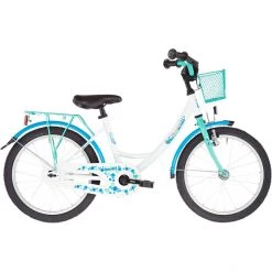 Vermont Vélos Enfant 12-18 Pouces Girly 18" Fille, Blanc/bleu