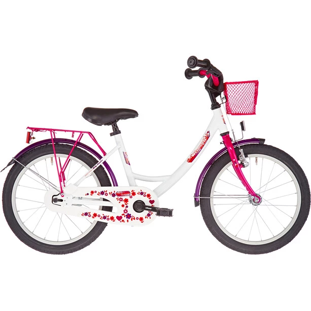 Vermont Vélos Enfant 12-18 Pouces Girly 18" Fille, Blanc/rose 3 Vermont Vélos Enfant 12-18 Pouces Girly 18" Fille, Blanc/rose