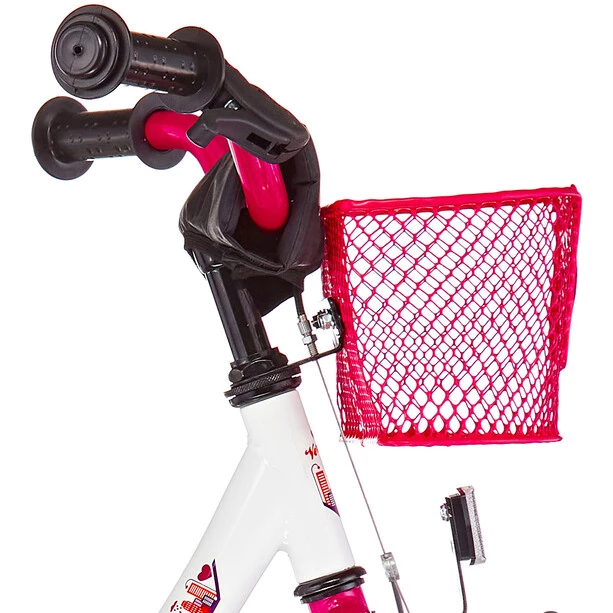 Vermont Vélos Enfant 12-18 Pouces Girly 18" Fille, Blanc/rose 4 Vermont Vélos Enfant 12-18 Pouces Girly 18" Fille, Blanc/rose – Image 2