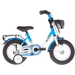 Vermont Vélos Enfant 12-18 Pouces Kapitän 12" Garçon, Blanc/bleu